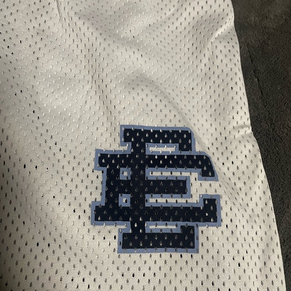 Eric Emanuel White and Purple Mesh Shorts - Picture 3 of 4